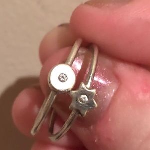 set of 2 judaism rings